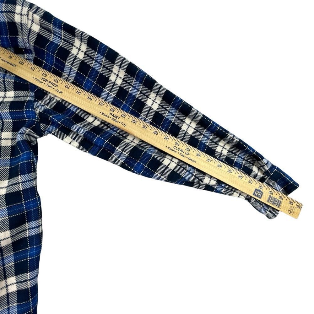 Men's Orvis 100% Cotton‎ Flannel Plaid Shirt Jacket Large - Picture 8 of 14